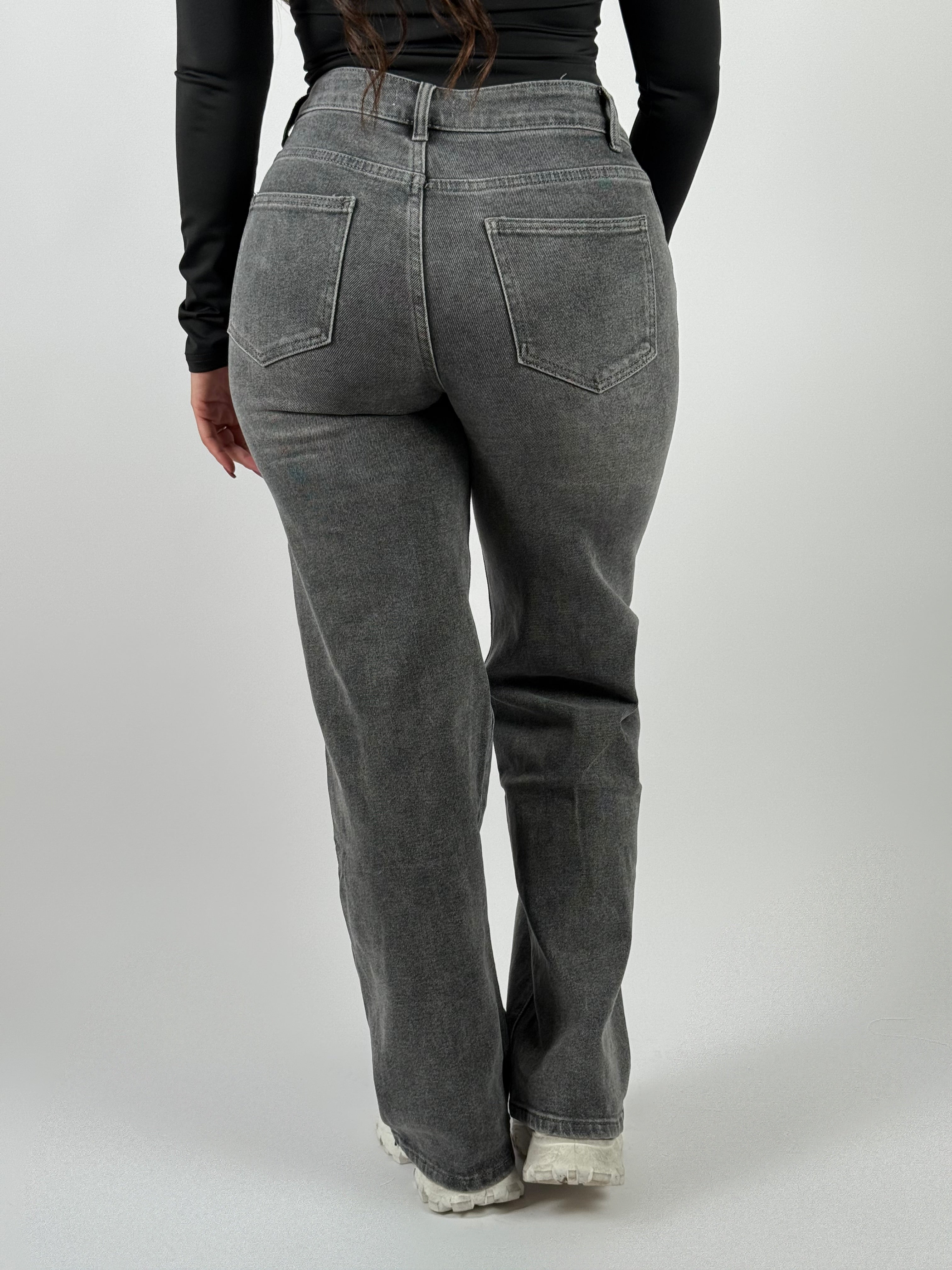 Jeans B 103Y Wide Leg Grijs