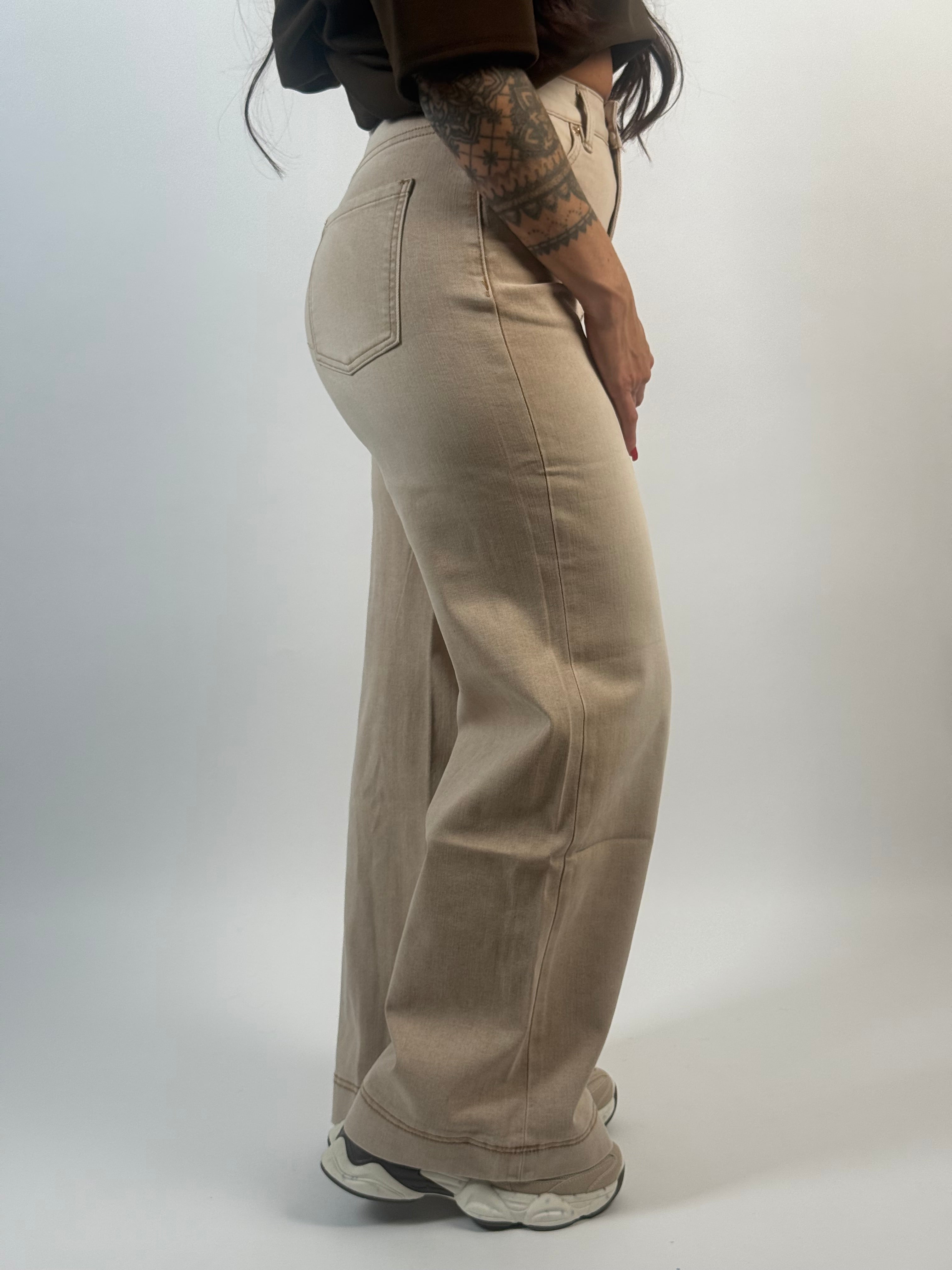 Jeans J 9229 Wide Leg Beige