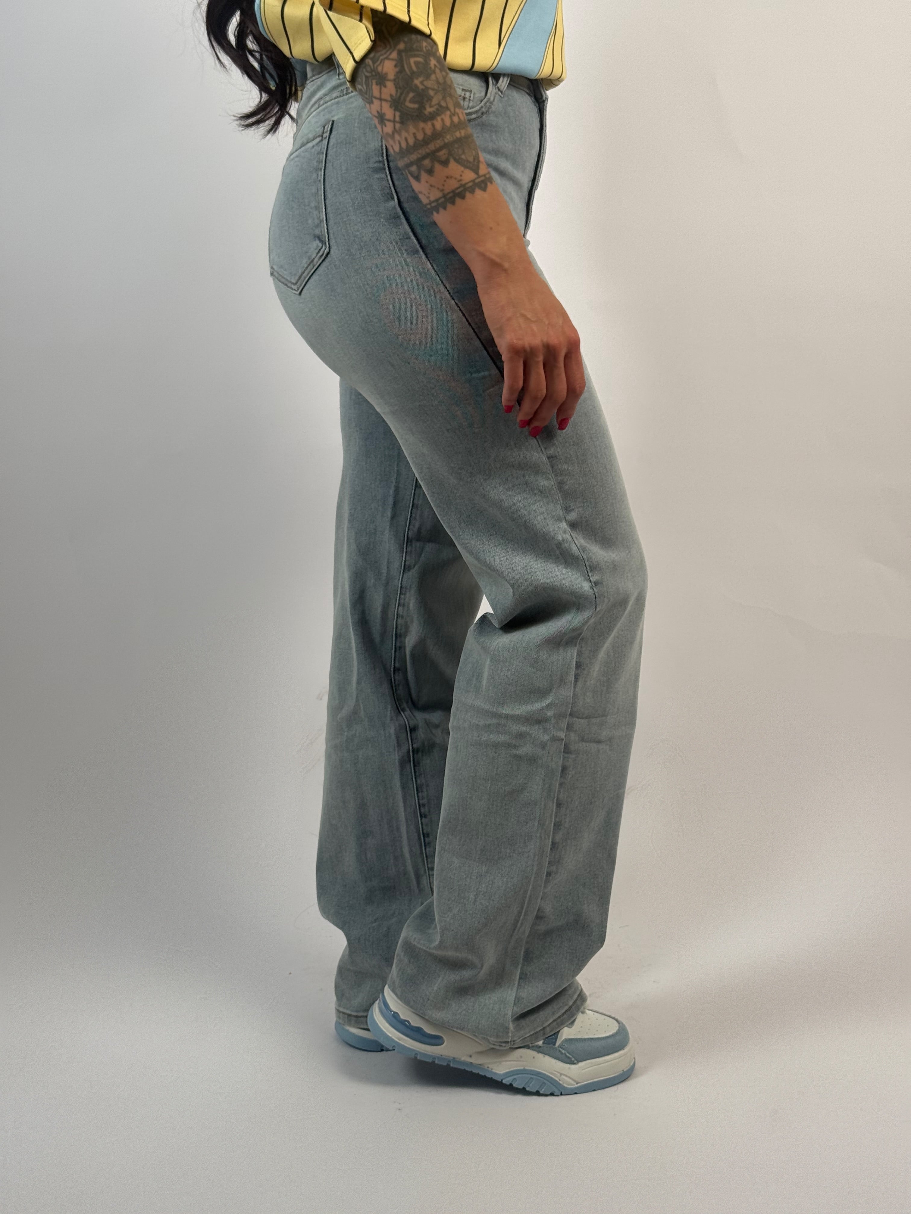 Jeans H 896-3 Wide Leg Blauw
