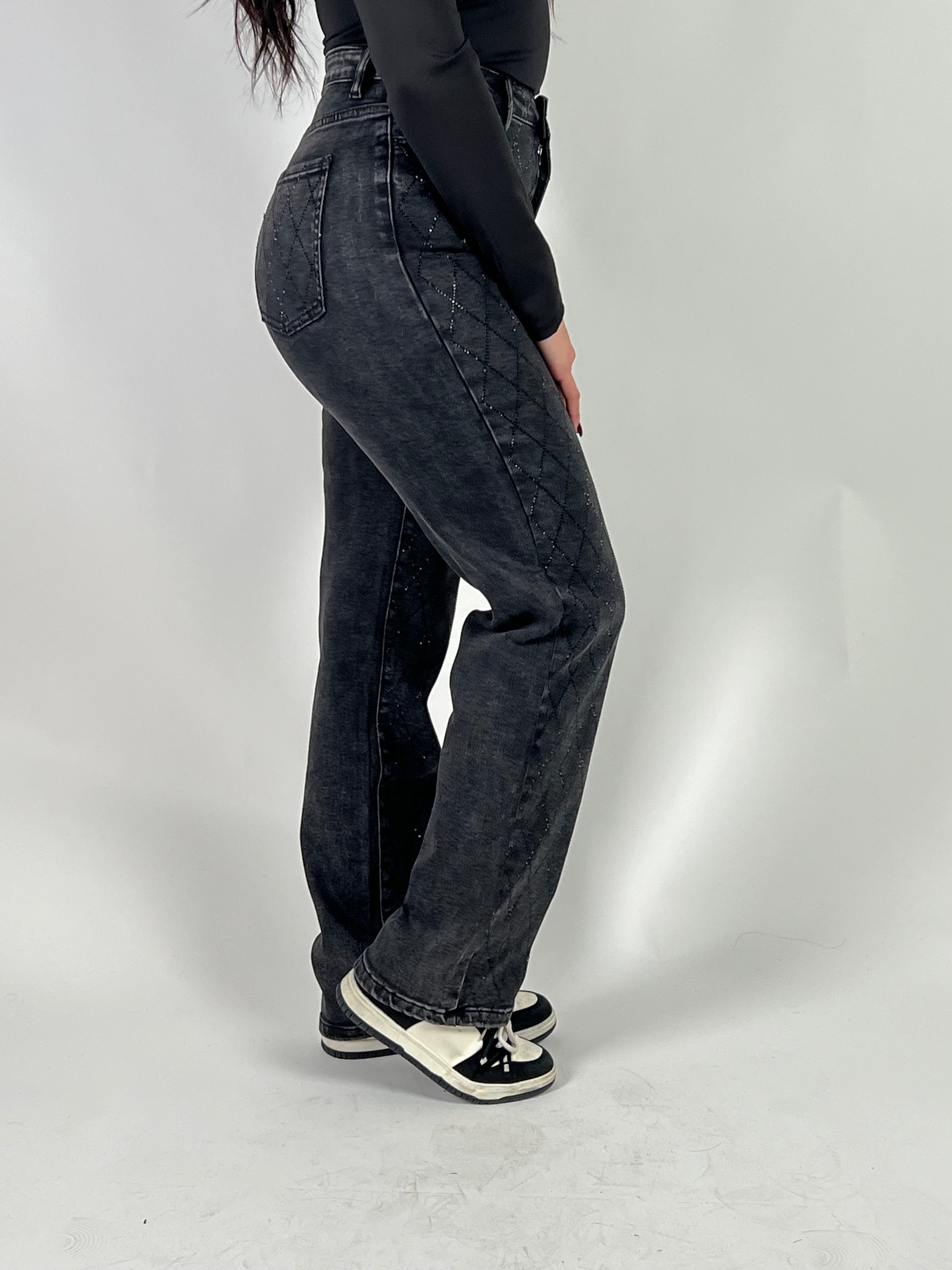 Jeans L 241-4 Straight Zwart