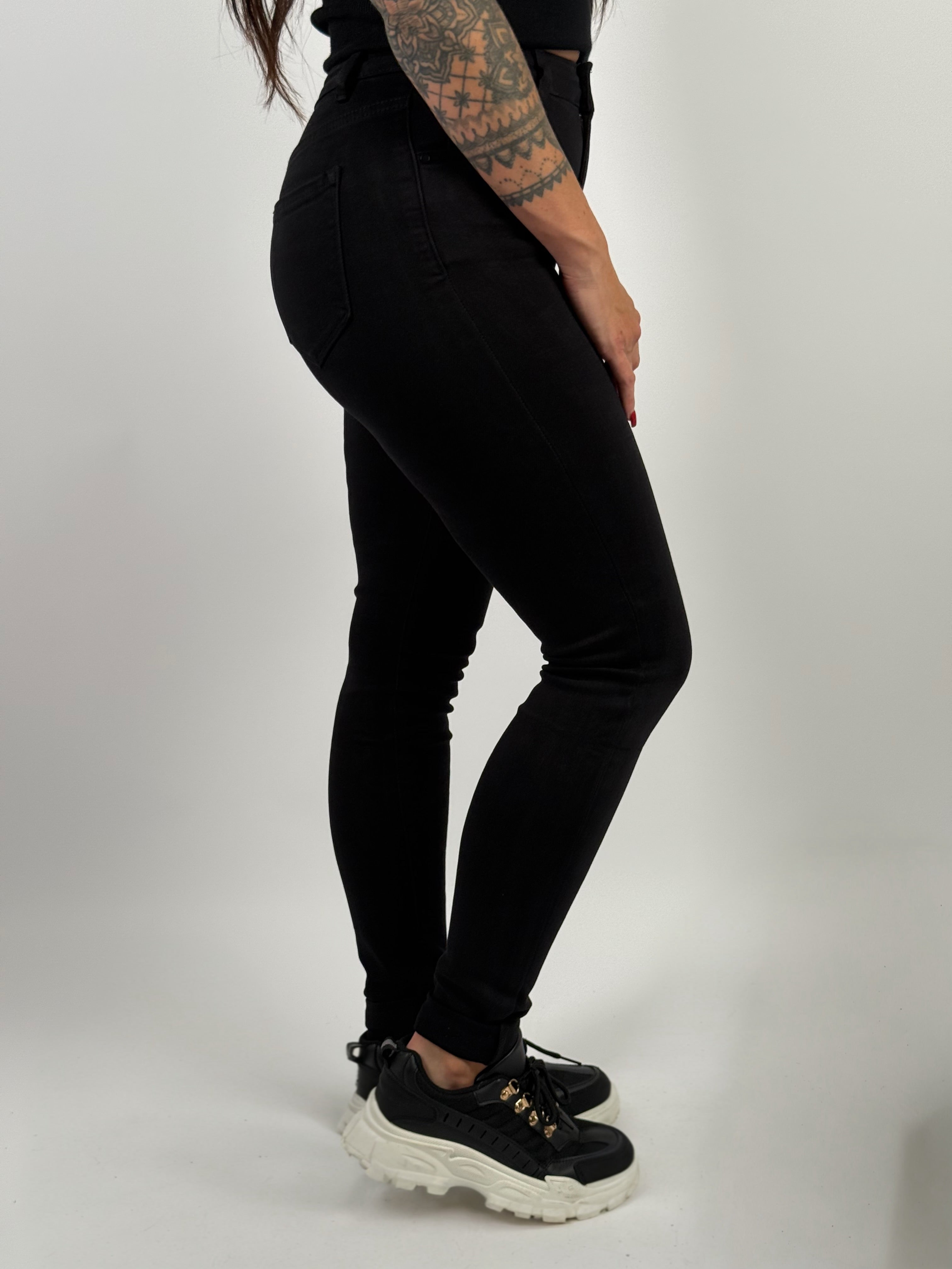 Jeans L 5397-10 Skinny Zwart