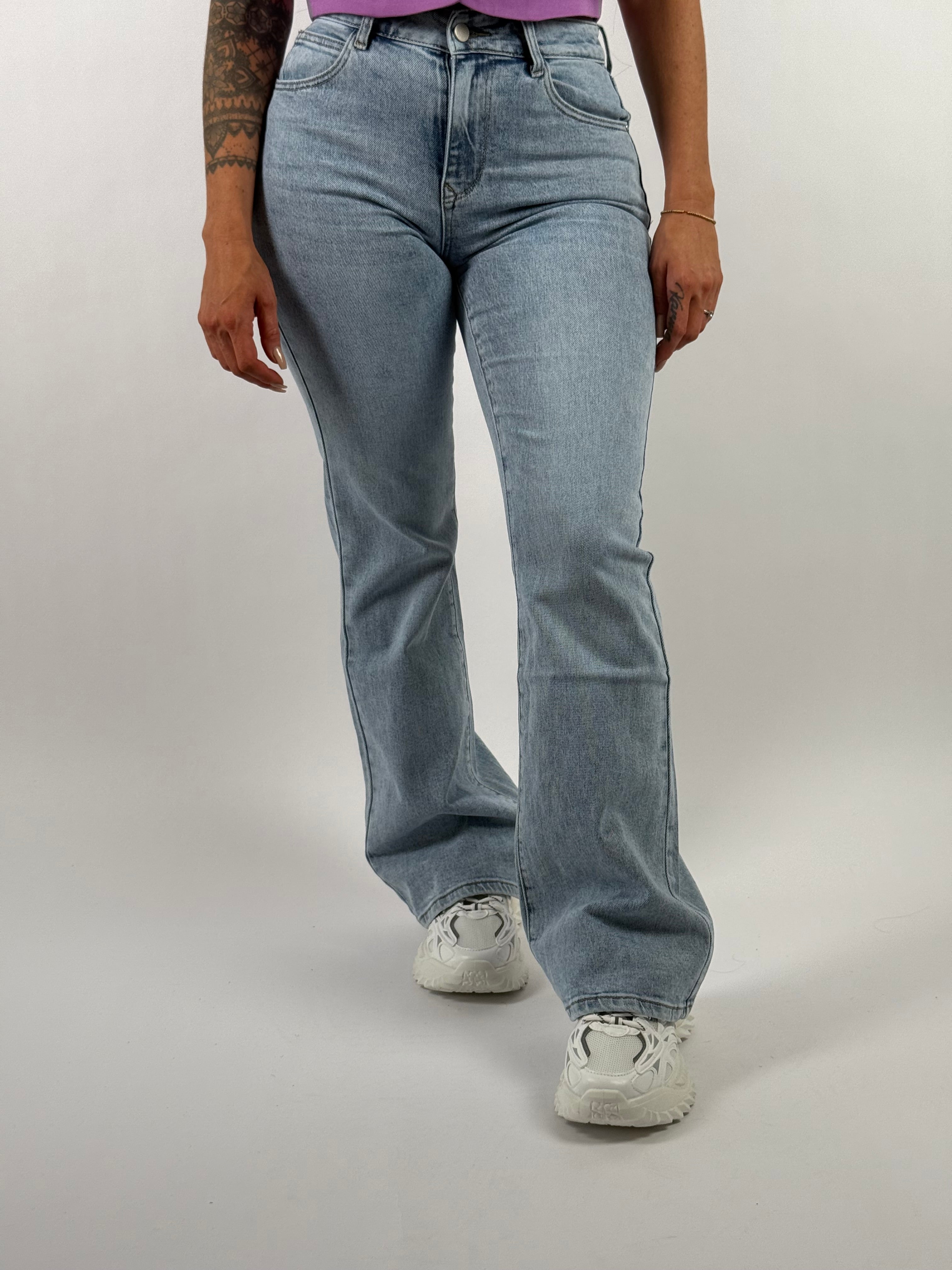 Jeans R 7327 Flared Blauw