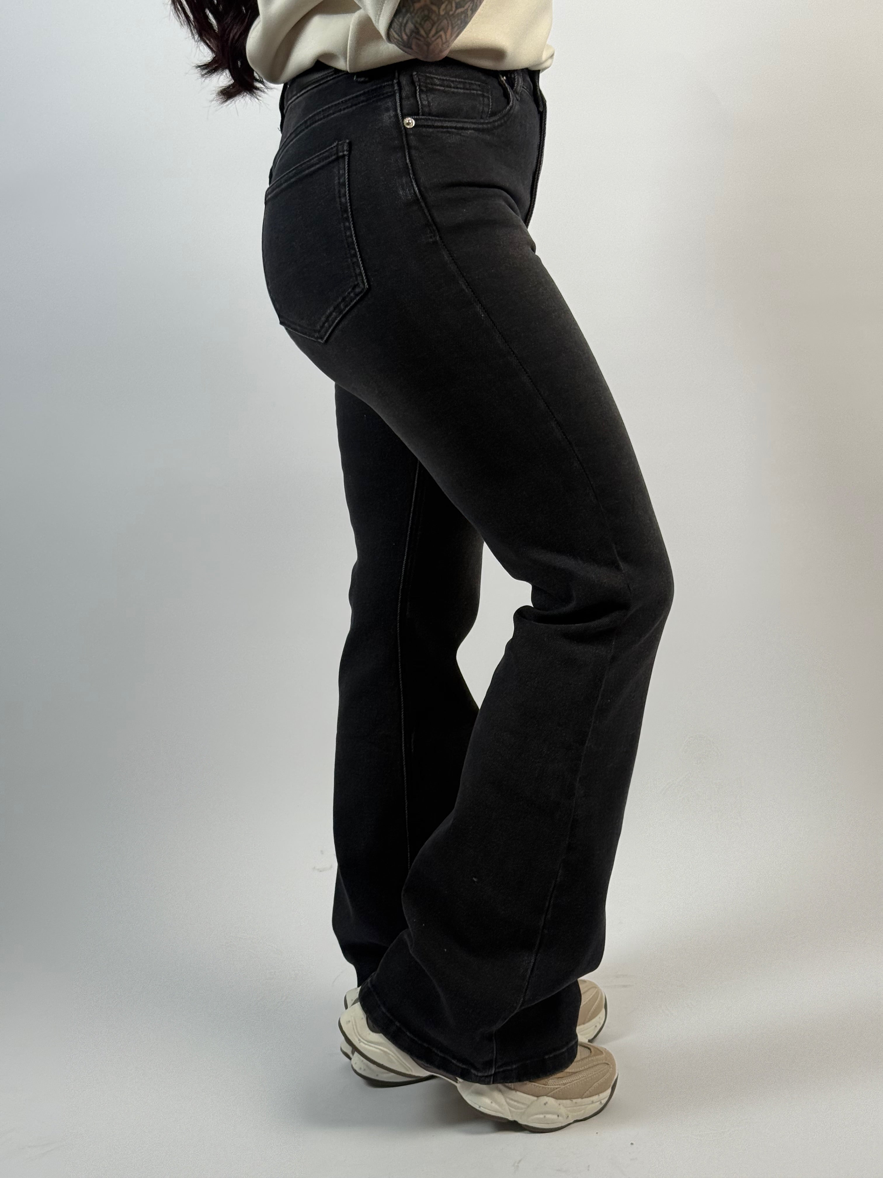 Jeans K Flared 807-10 D. Grijs