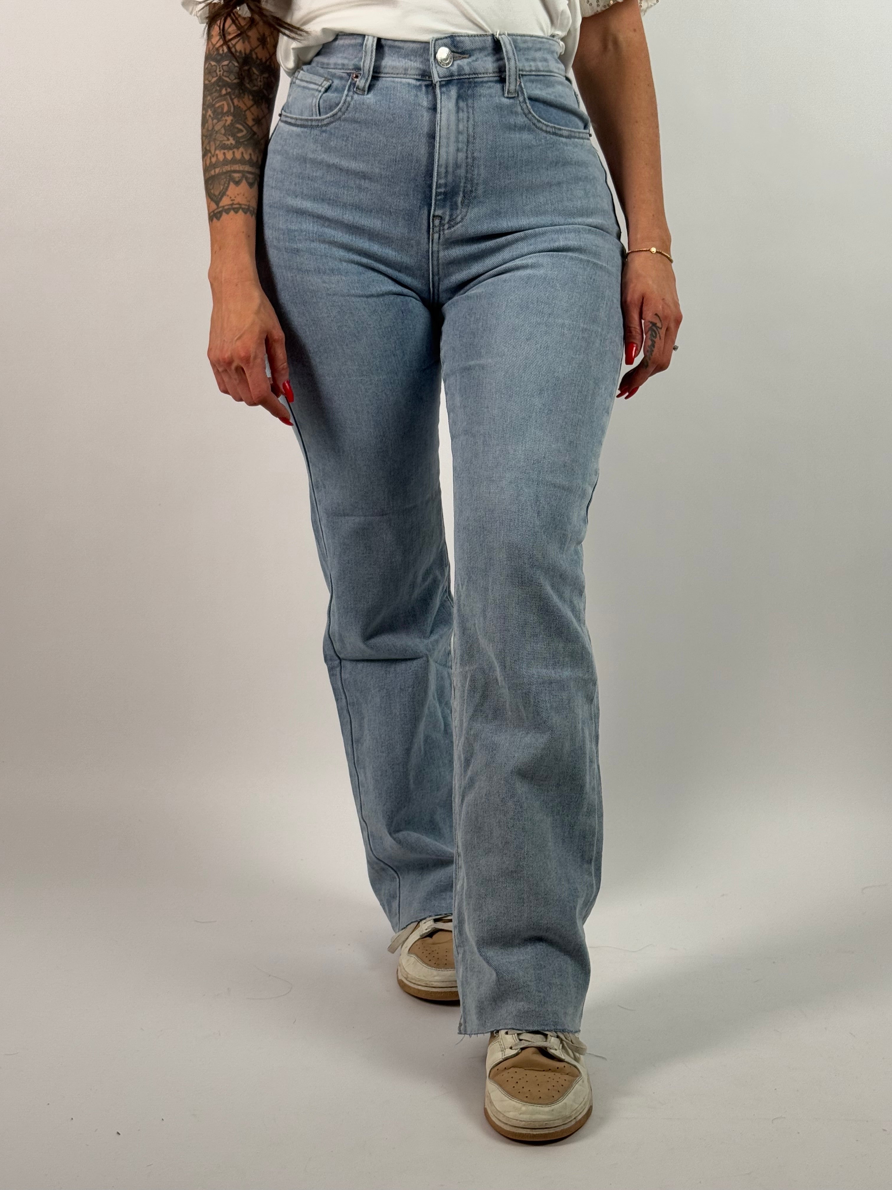 Jeans V 3006 Wide Leg Blauw