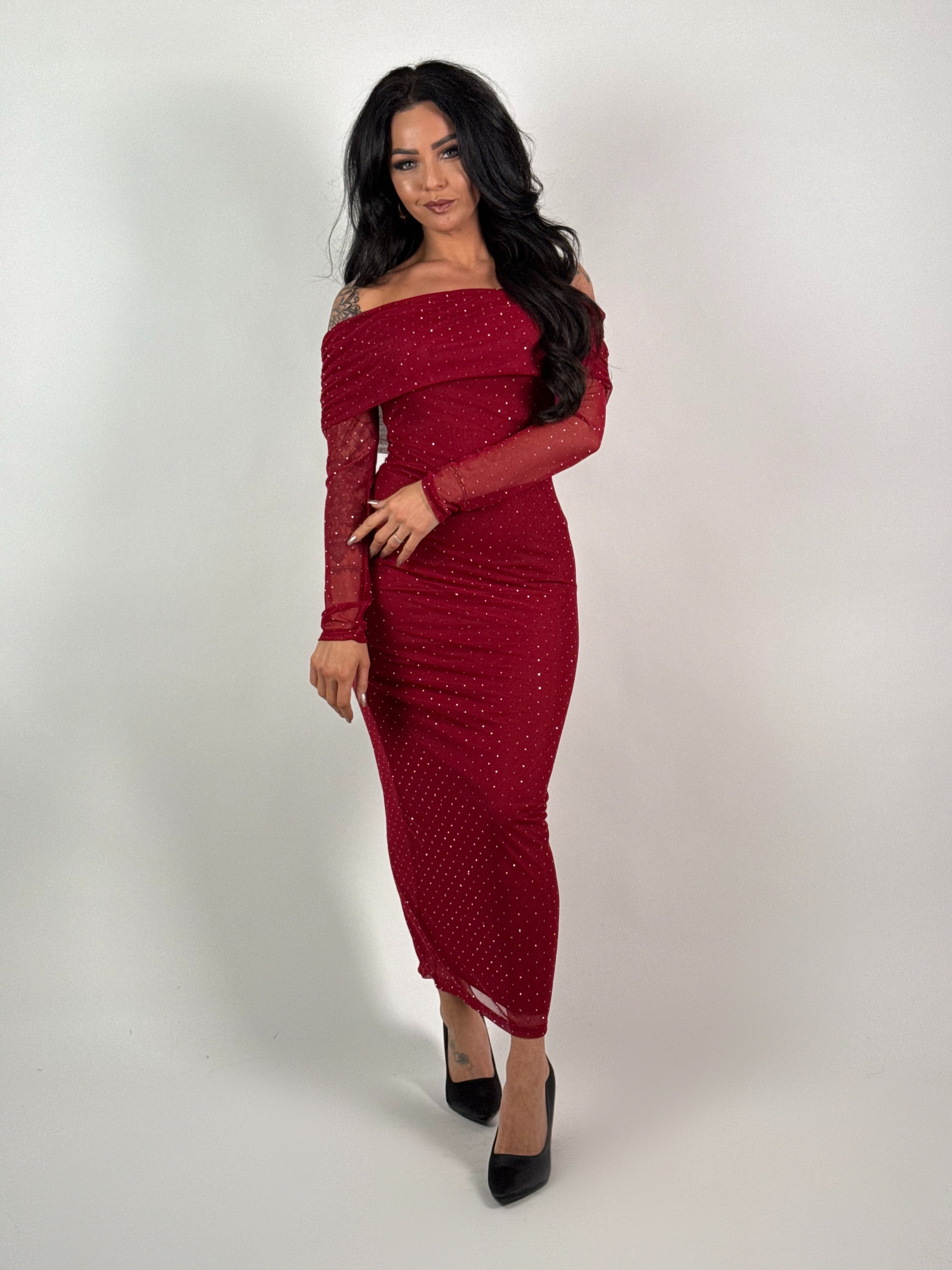 Jurk Nina 629 Bordeaux