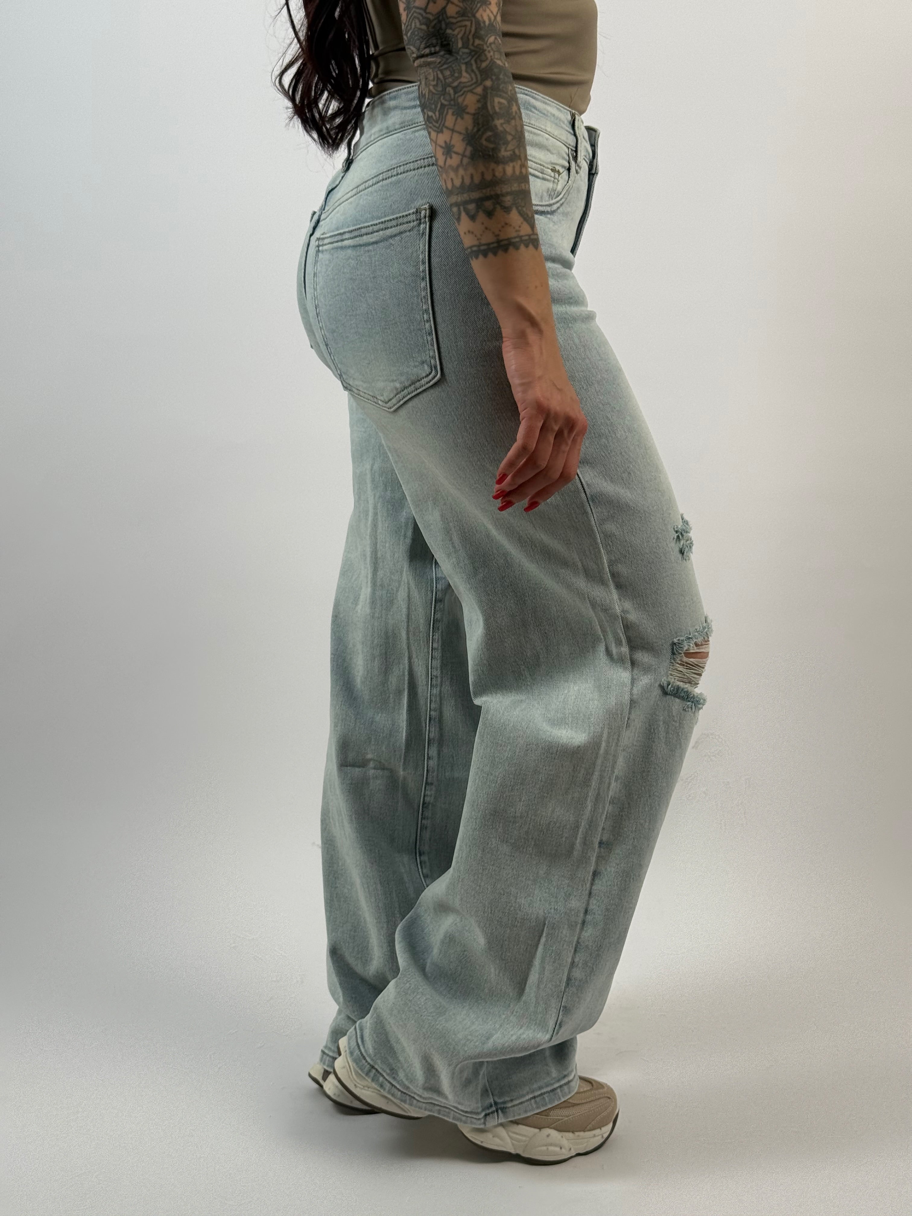 Jeans L 3370-2 Wide Blauw