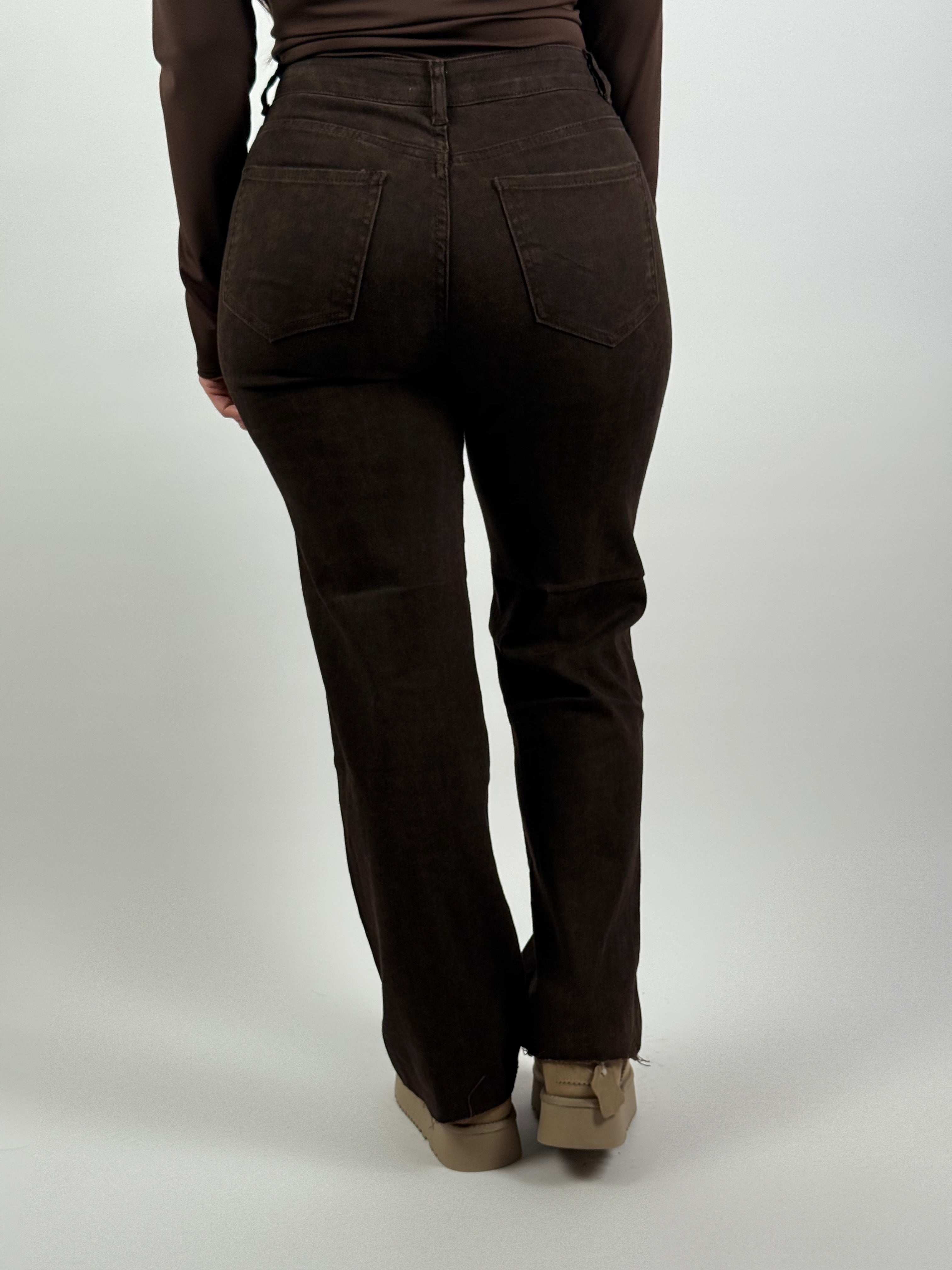 Jeans F 2328 Leo Straight Bruin