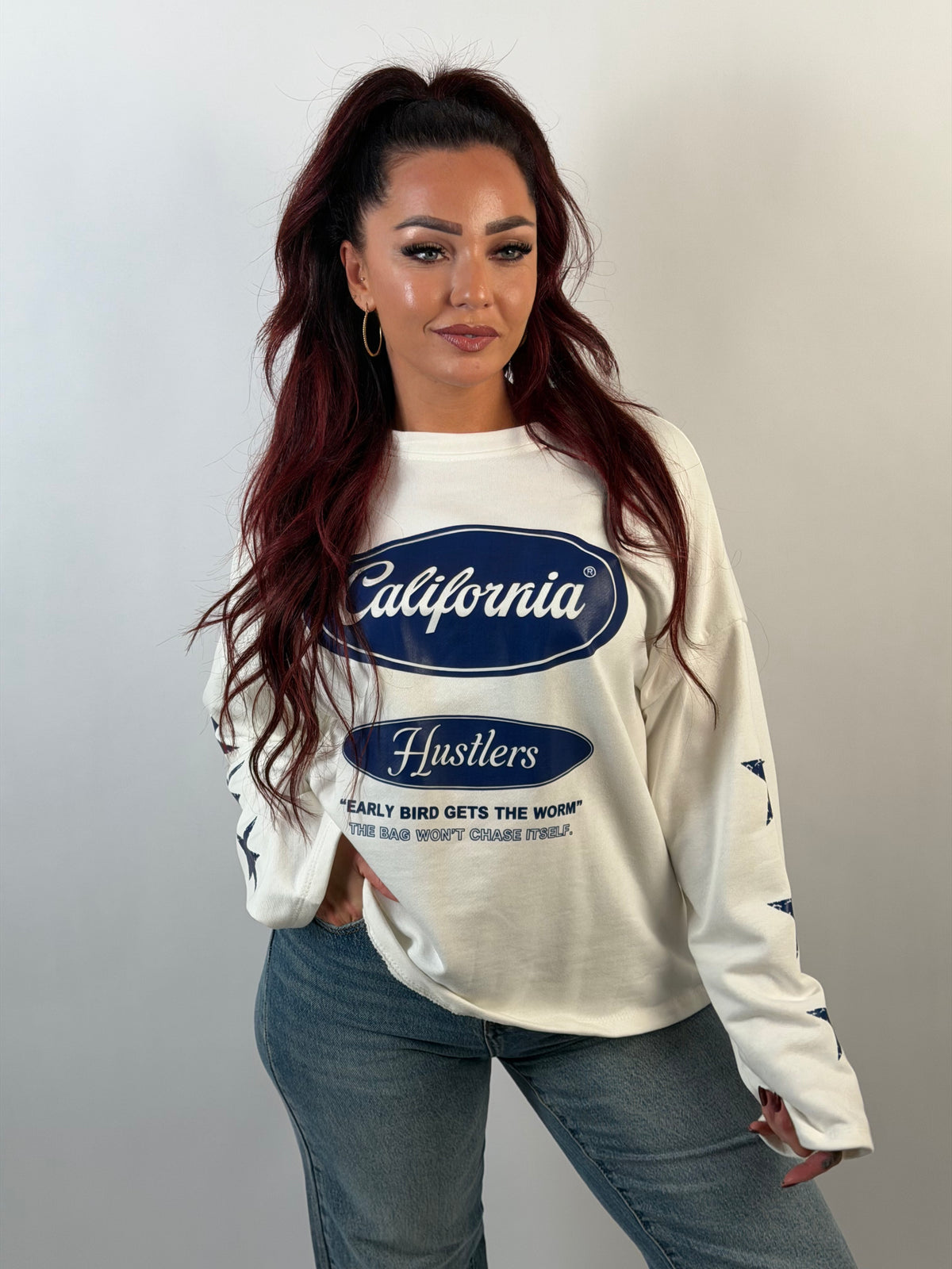 Sweater Star 1758 Wit/Blauw