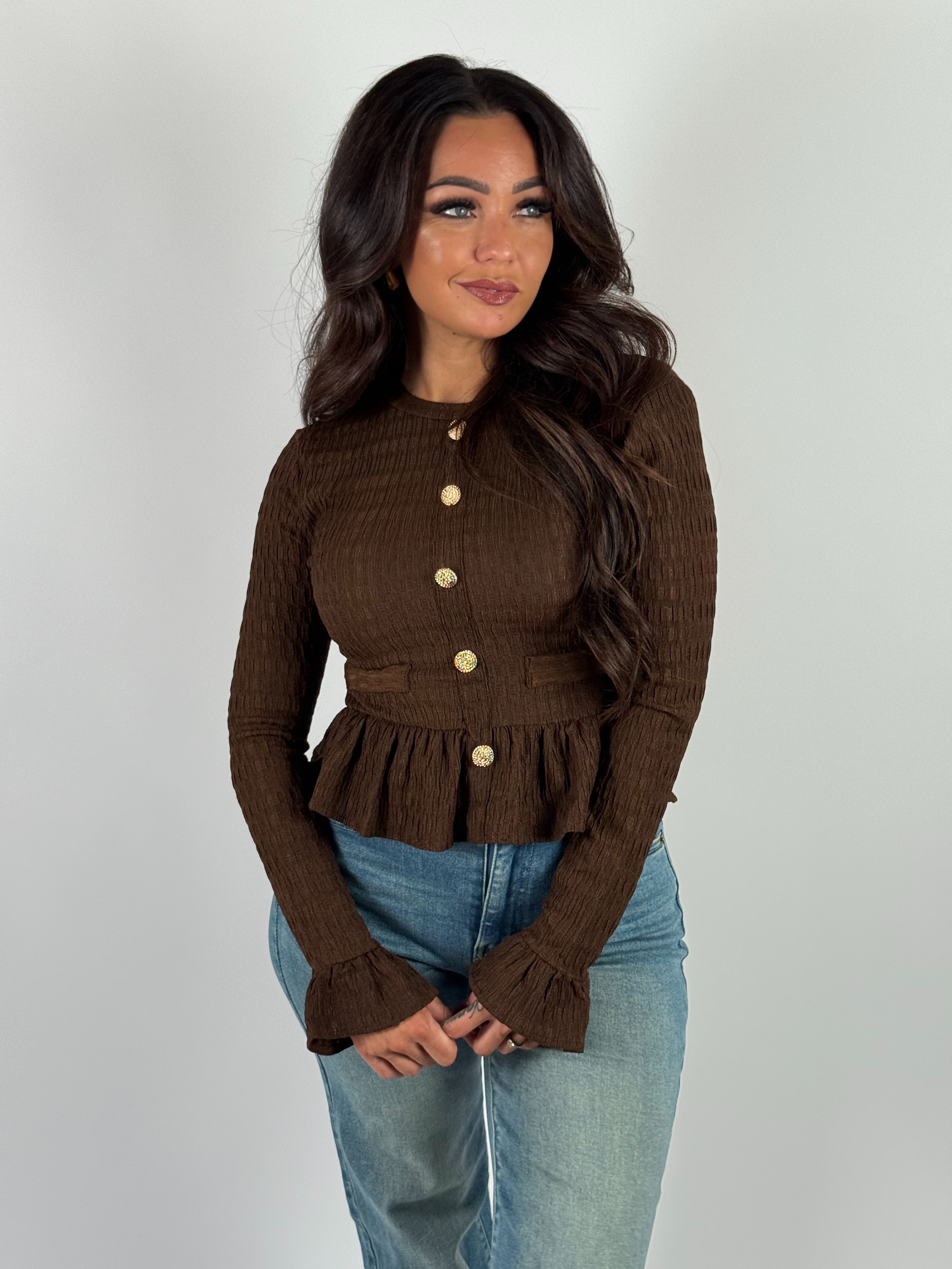Top Ruffle Aya 9686 Bruin