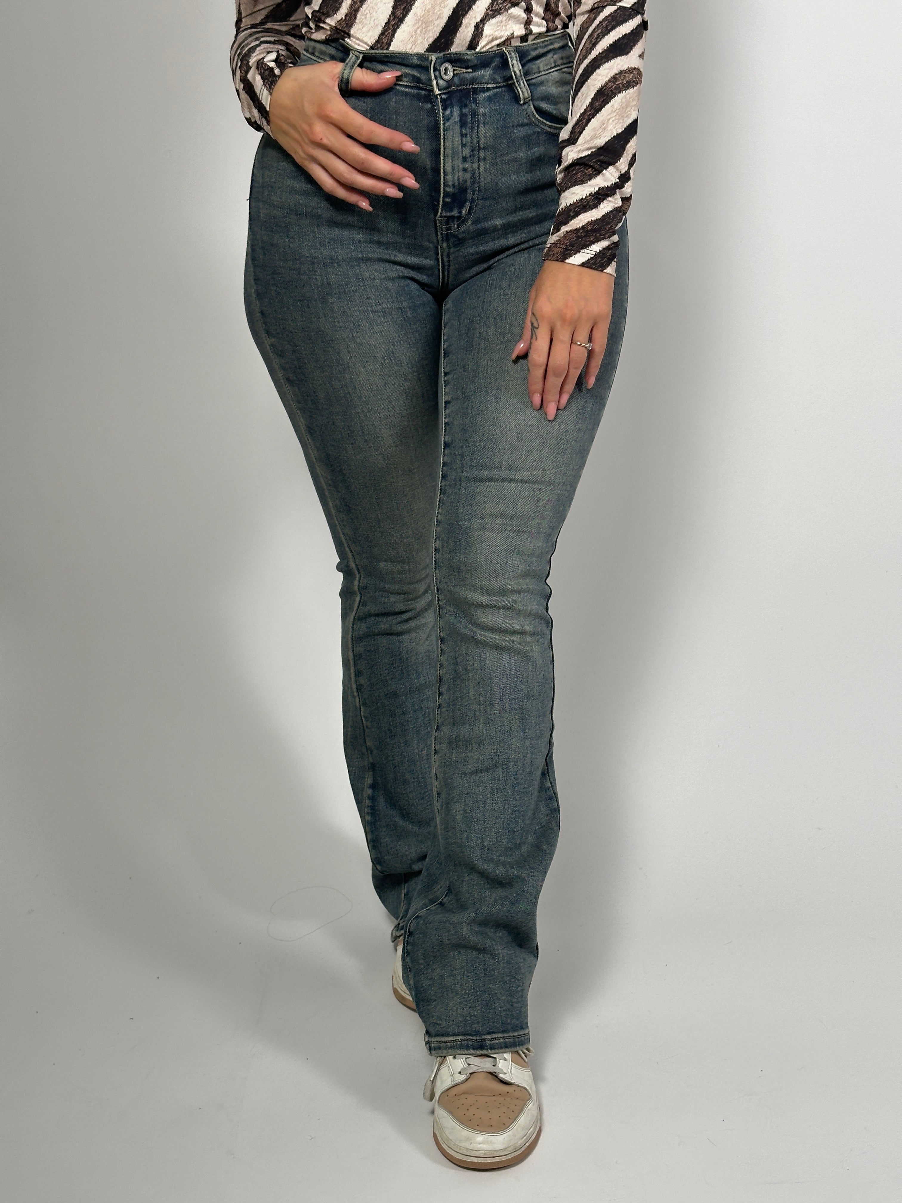 Jeans H 6636 Flared Blauw