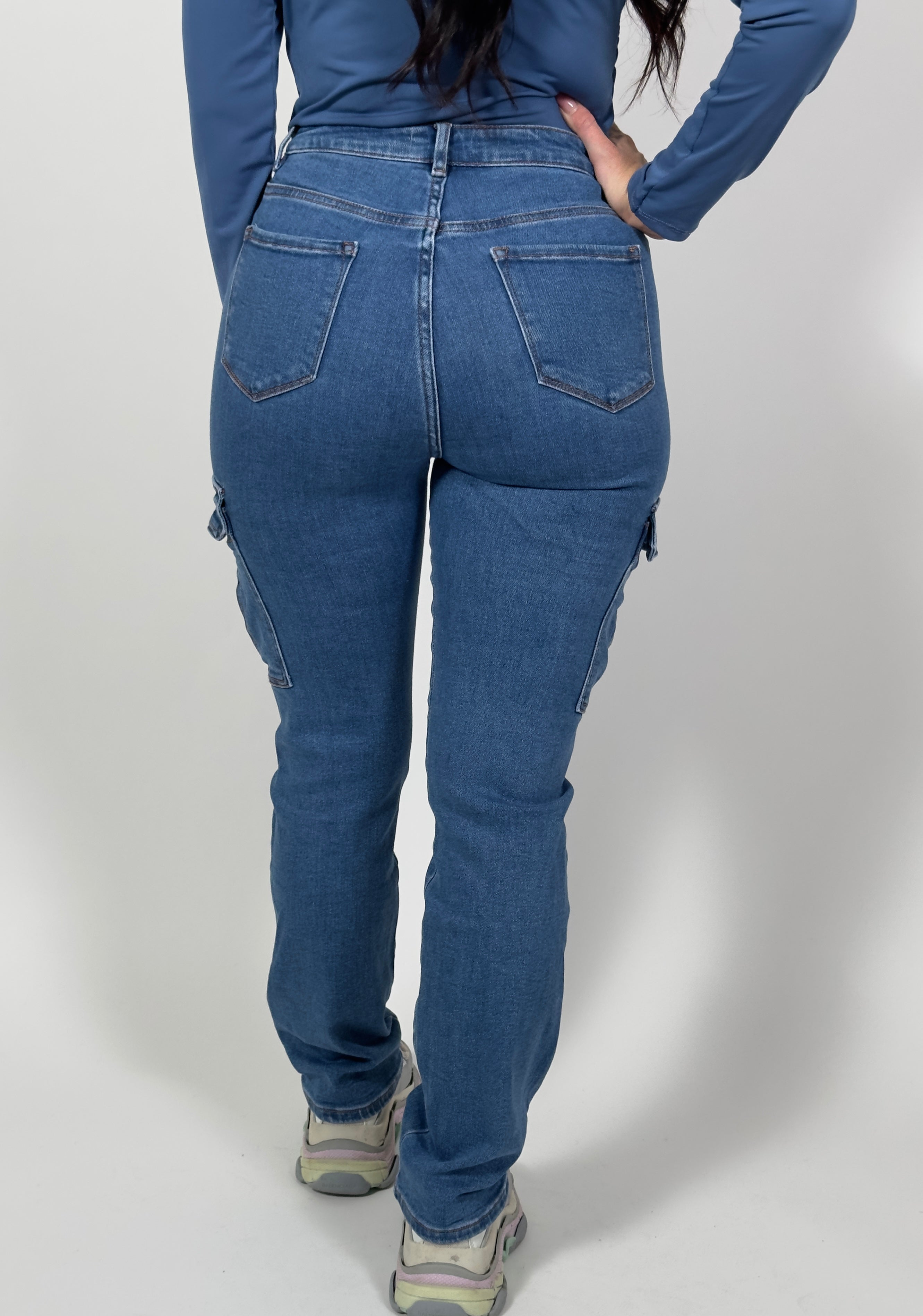 Jeans V 7731 Cargo Blauw