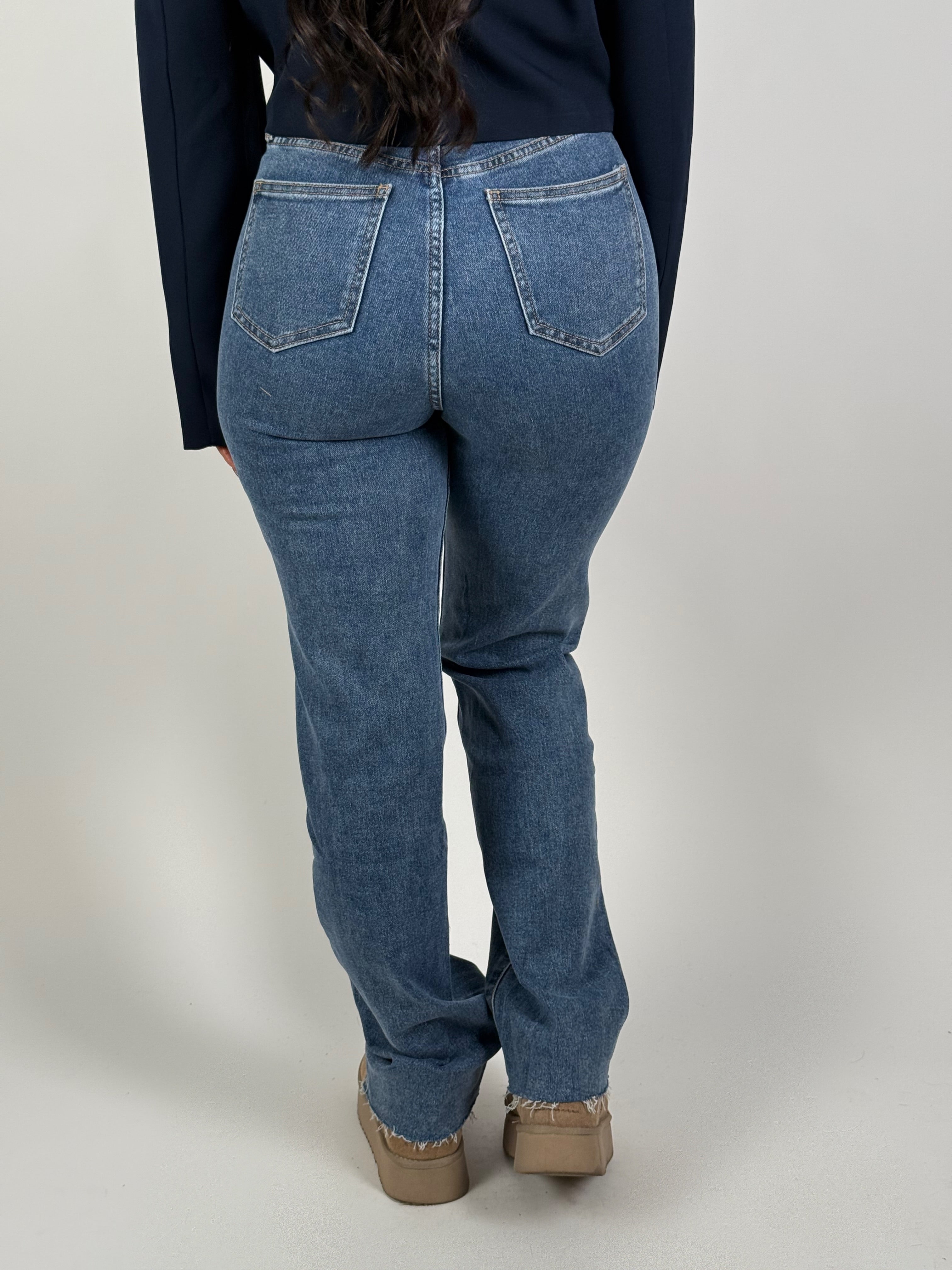 Jeans R 2132 Hartjes Straight Blauw