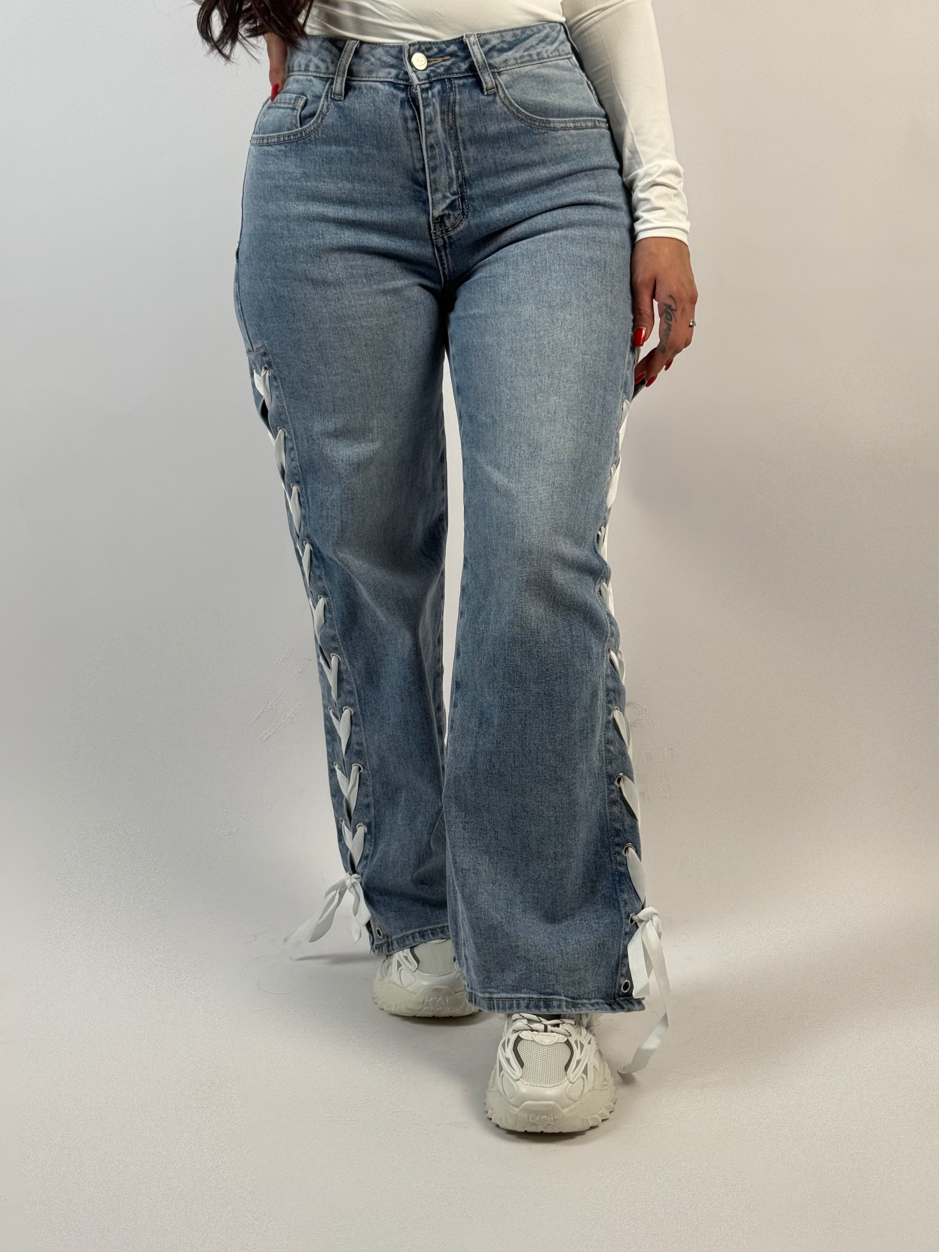 Jeans D 226 Veter Wide Blauw is