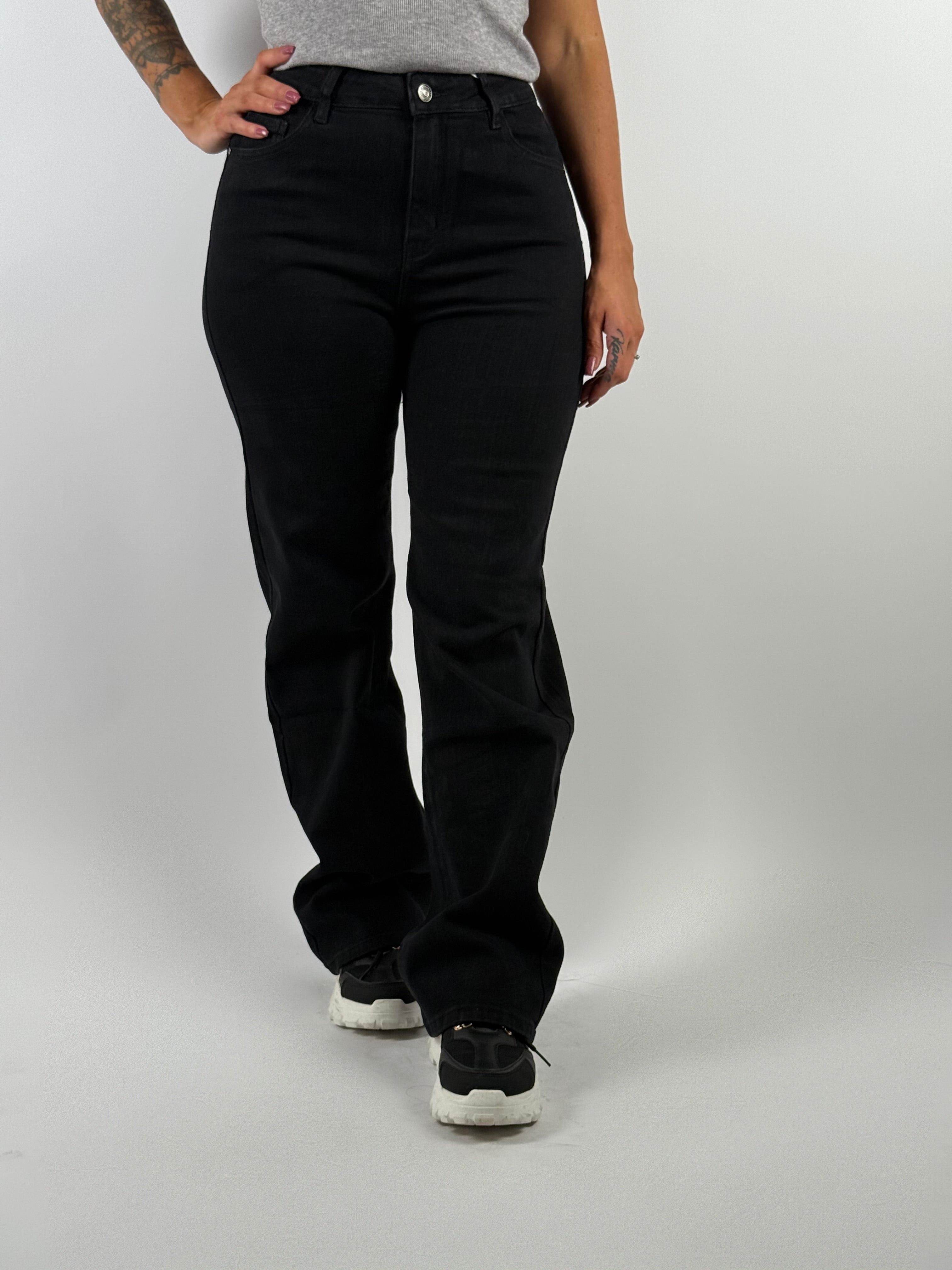 Jeans H 881-1 Wide Leg Zwart