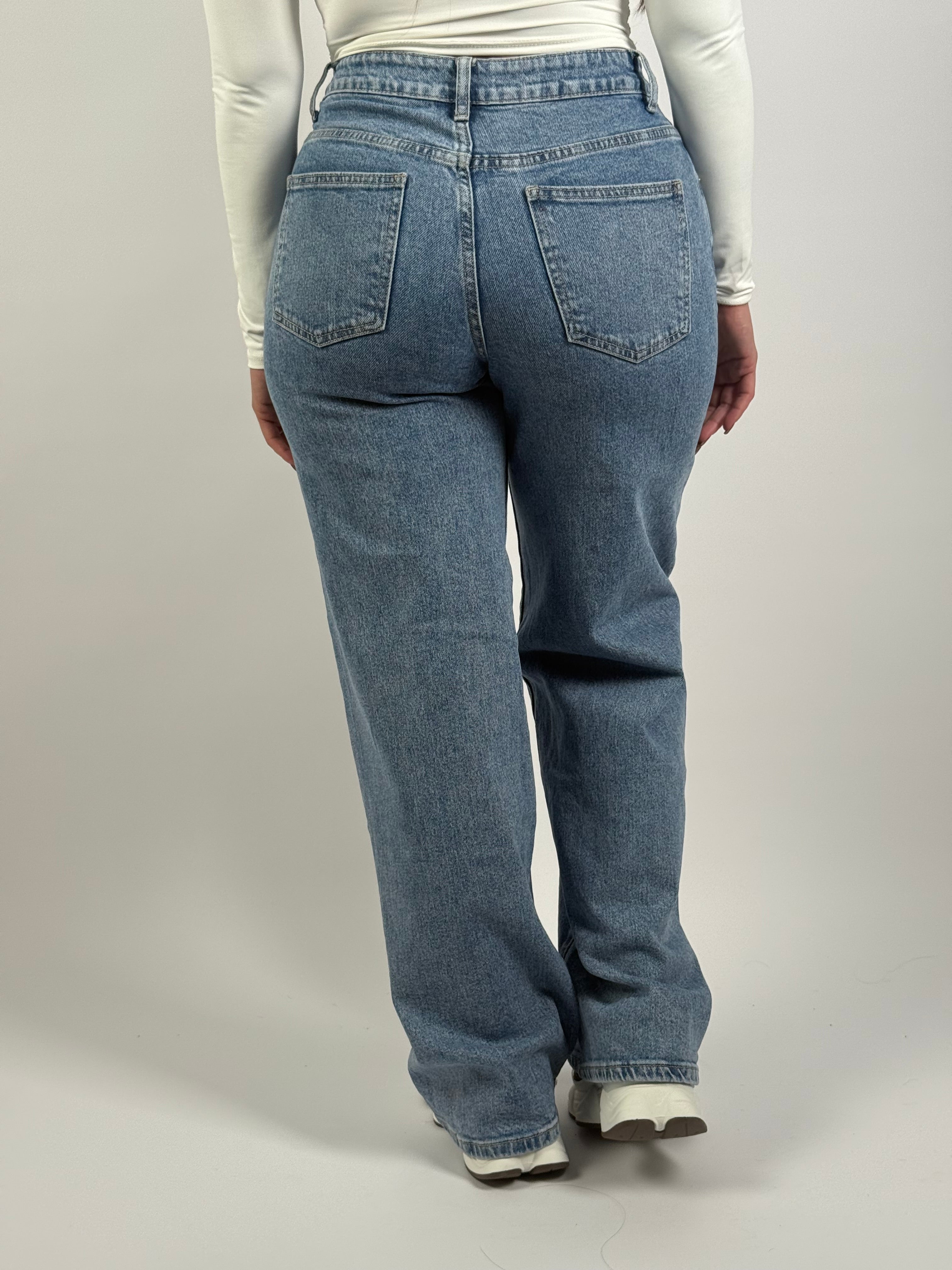 Jeans H 8510-3 Wide Leg Blauw