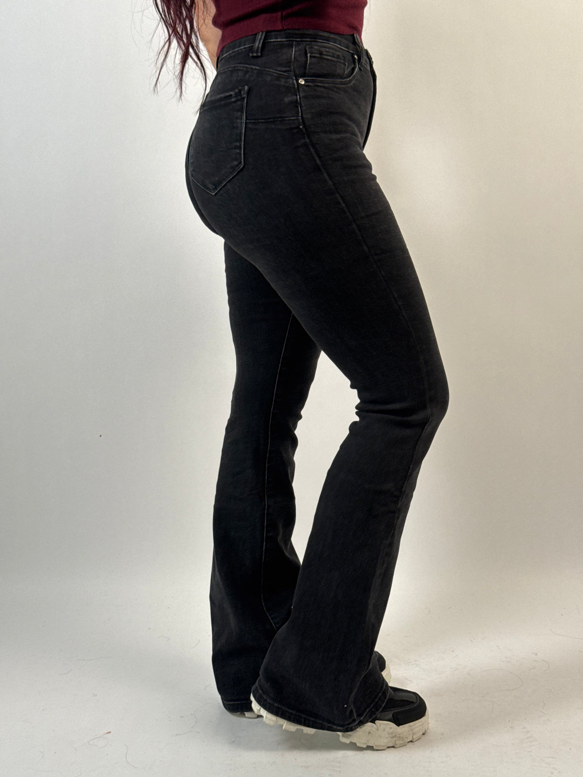 Jeans H 5373-5 Flared Zwart