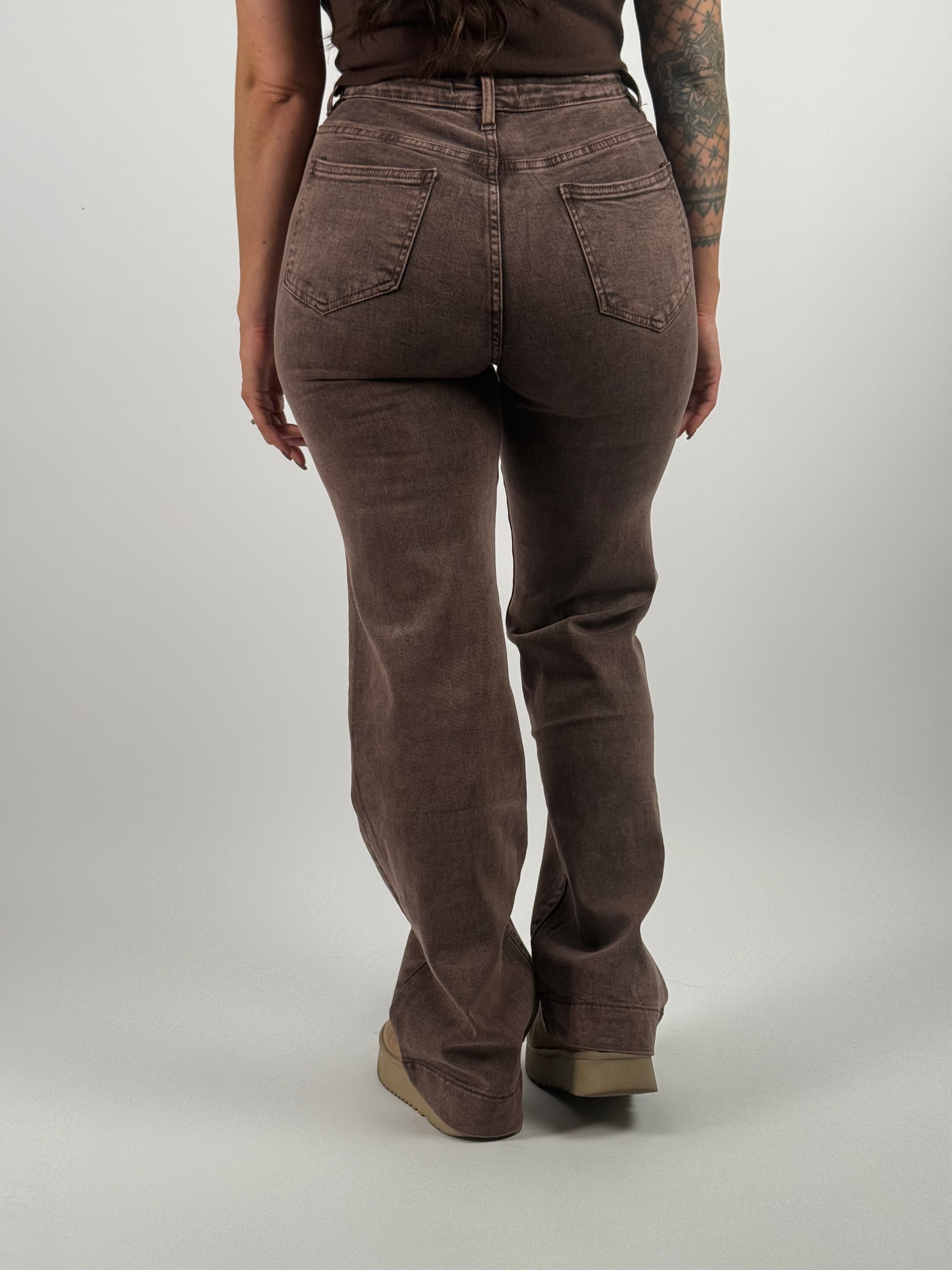 Jeans Y 6511 Wide Leg Bruin