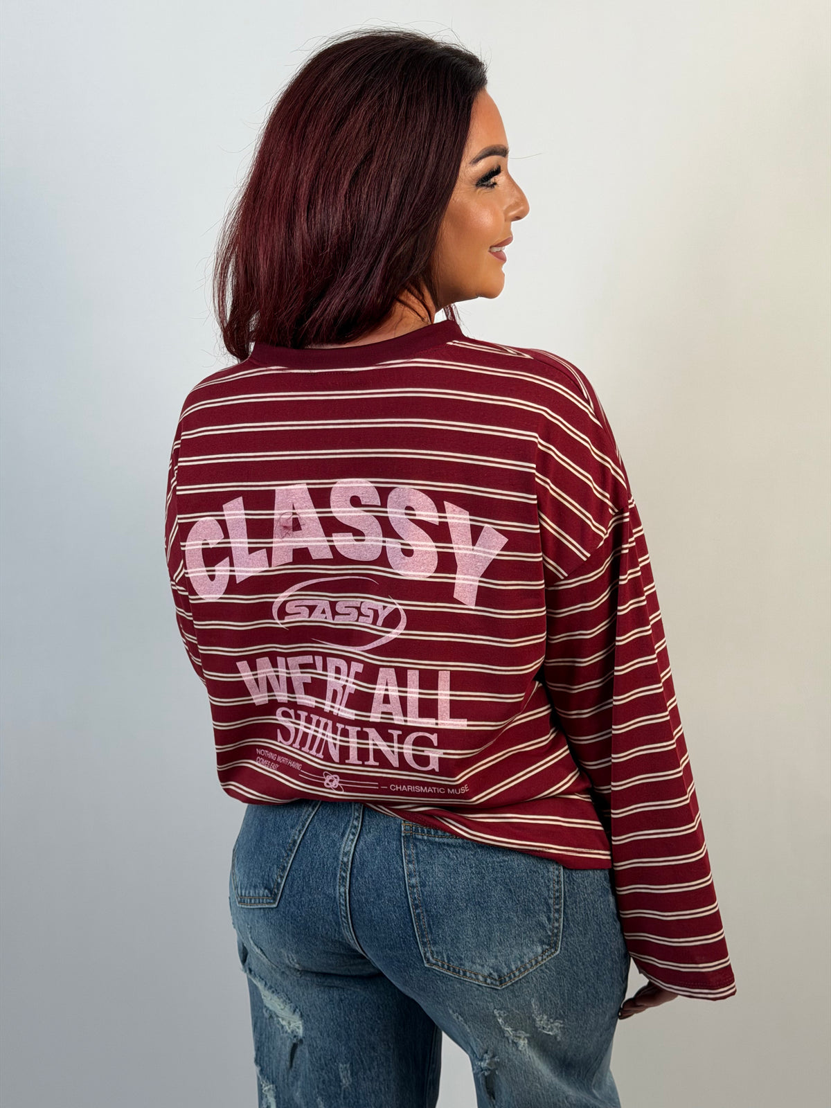 Top Streep Fine Bordeaux