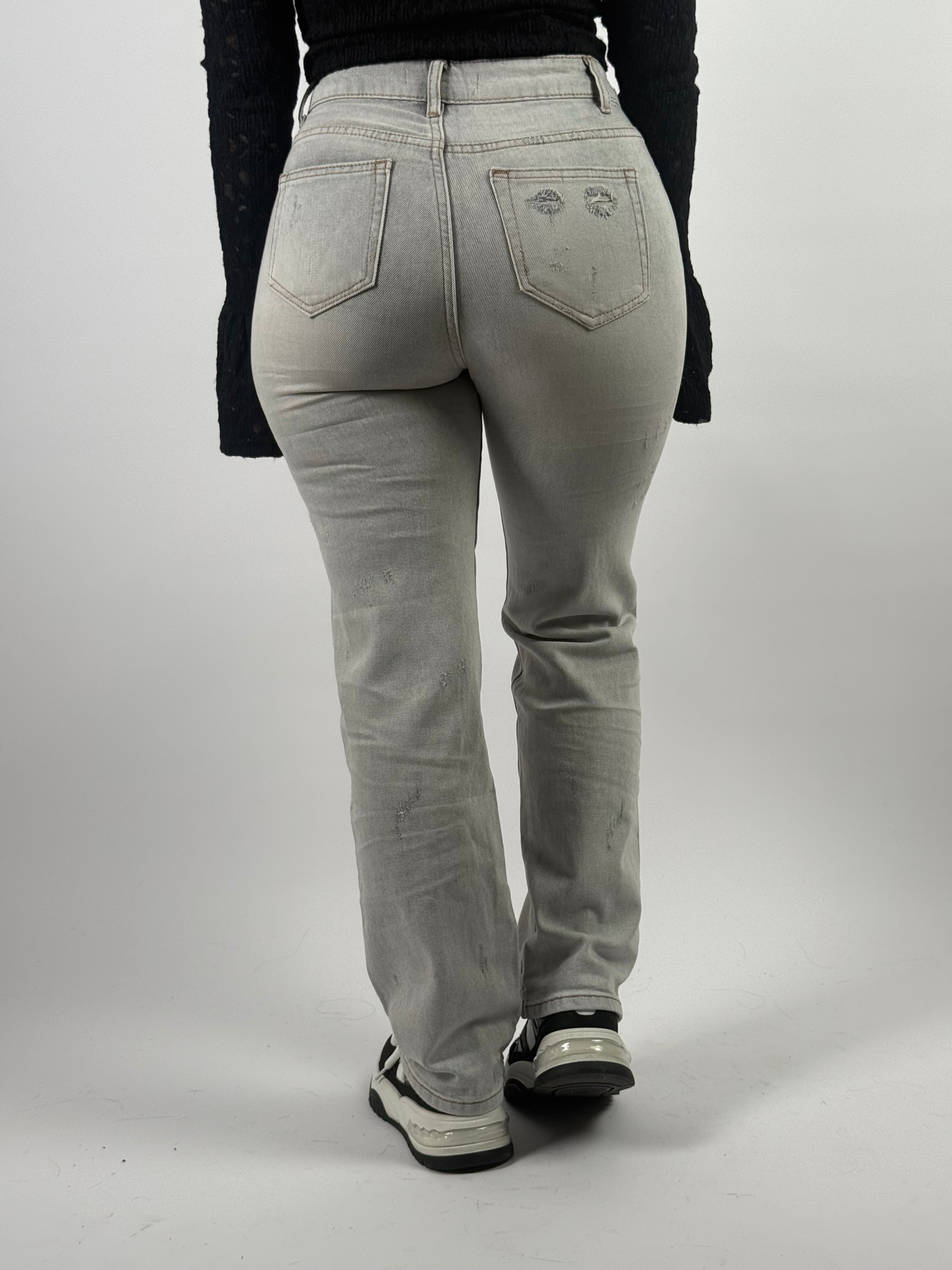 Jeans H 8612 Straight Grijs