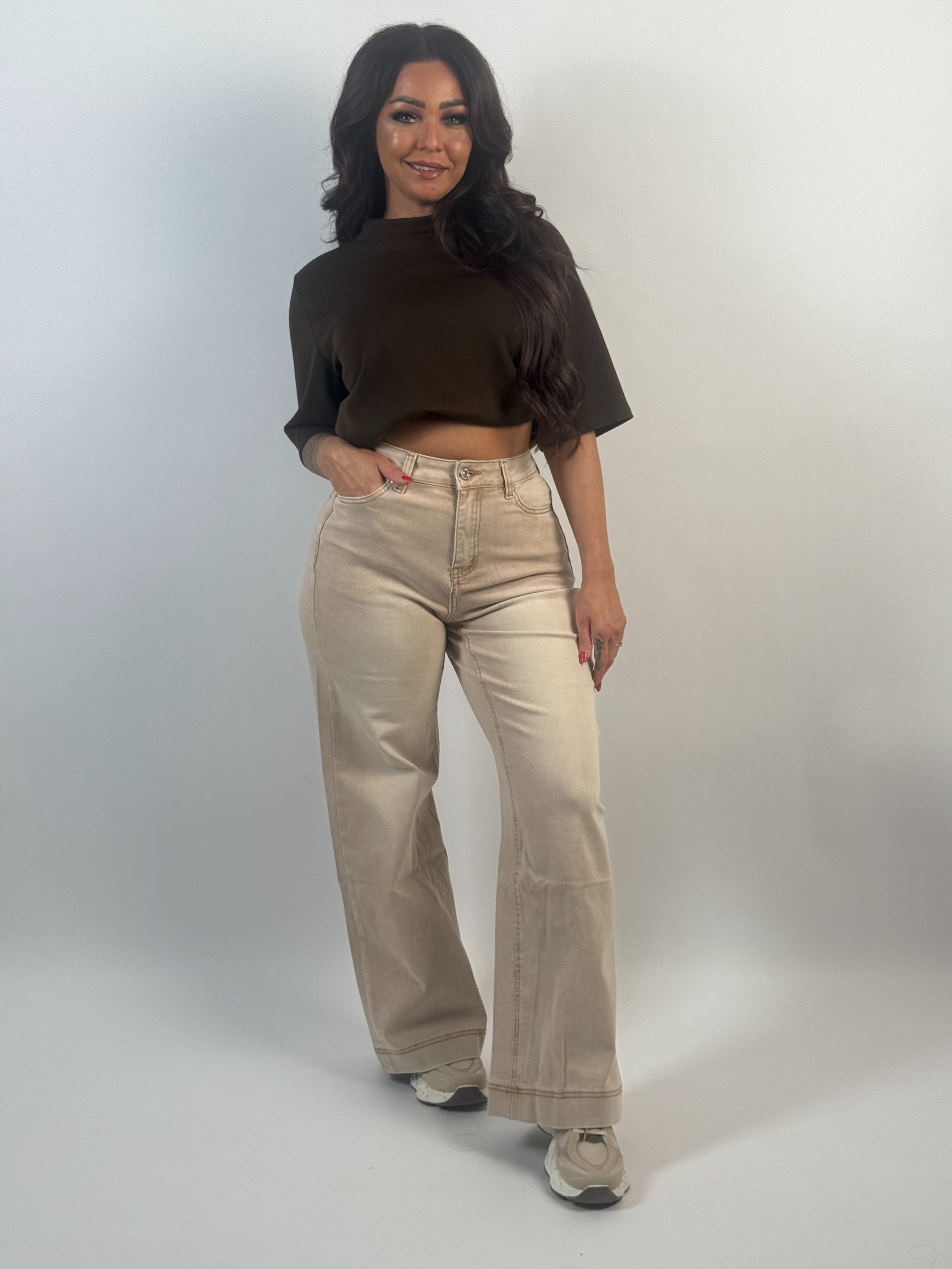Jeans J 9229 Wide Leg Beige