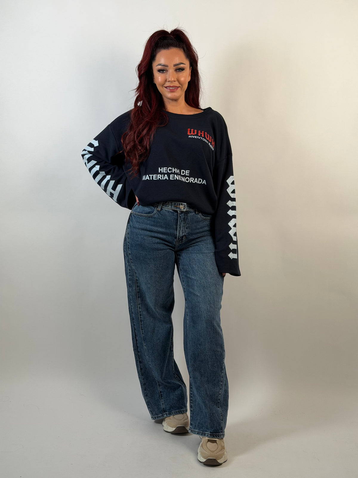 Jeans F 5713 Wide Leg Blauw