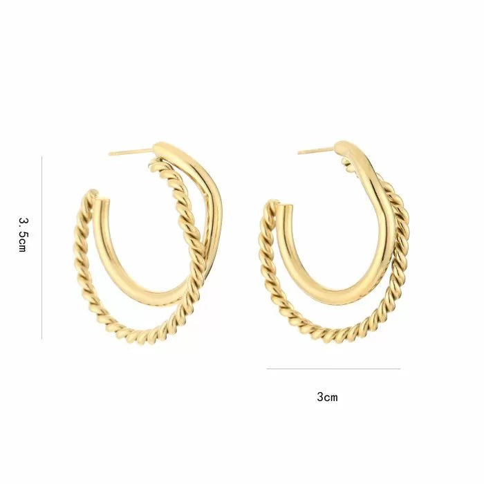 Oorbel 13474 Goud