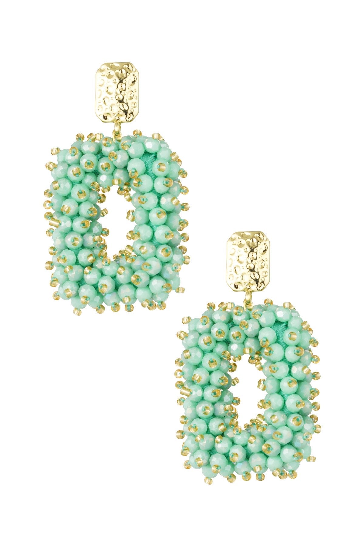 Oorbel 16844 Groen
