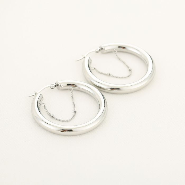 Oorbel 14816 Zilver