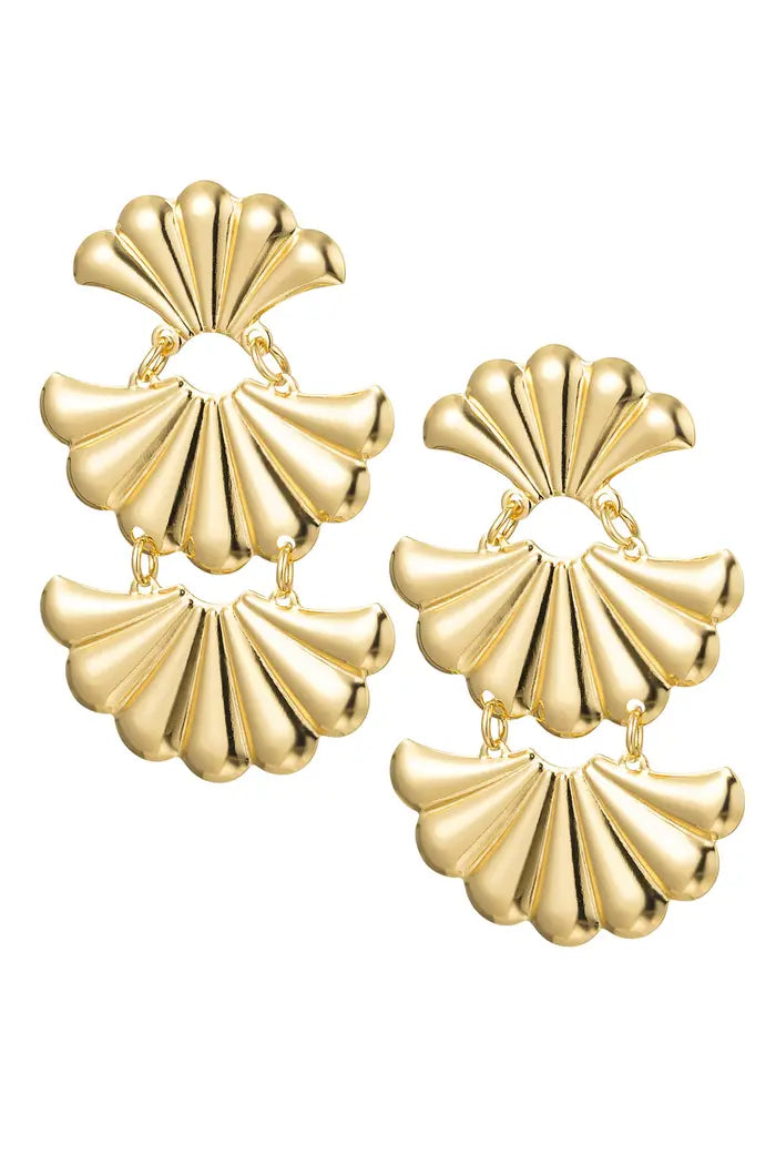 Earrings Shell 677 Gold