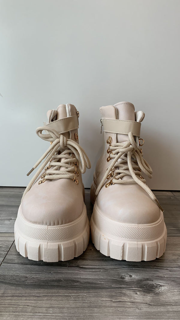 Sneakers High Lilly Beige