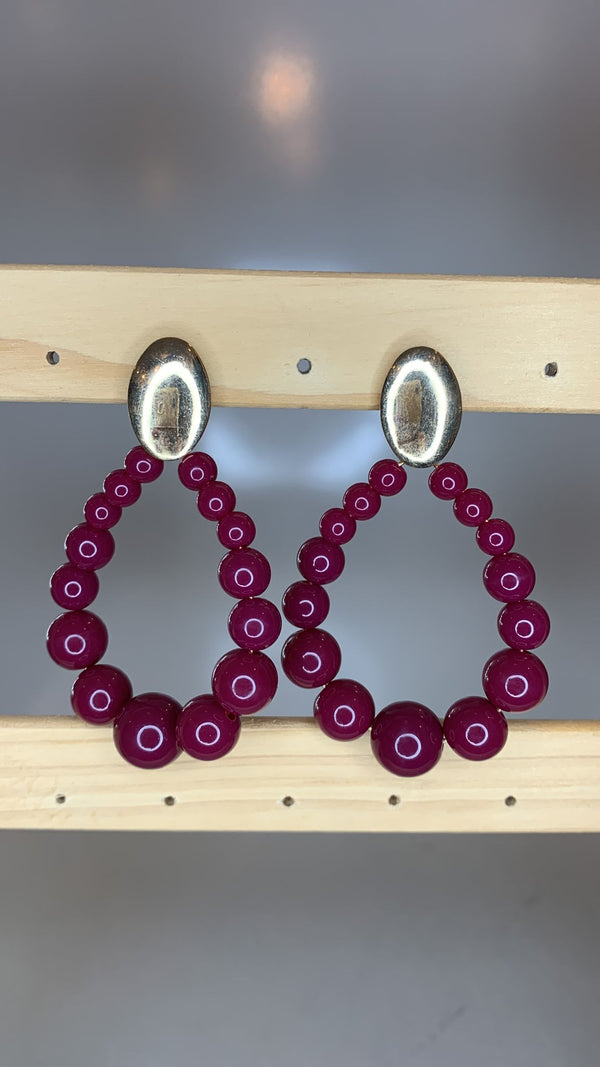 Earring 4061 Purple