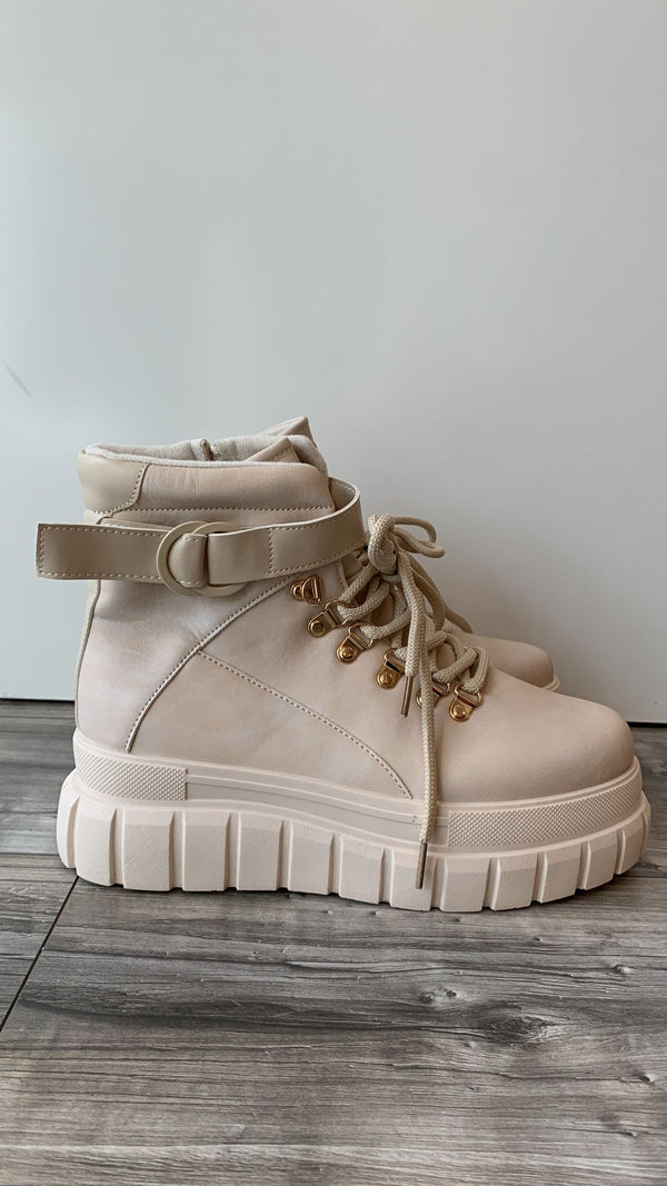 Sneakers High Lilly Beige